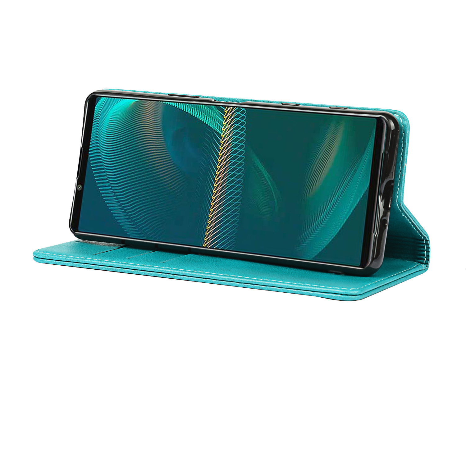 索尼 Xperia 5 III 小牛纹强磁皮套