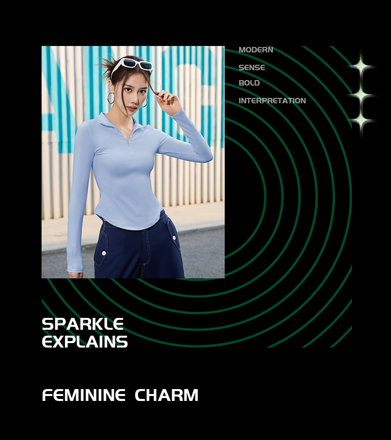 切线半拉链长袖_16