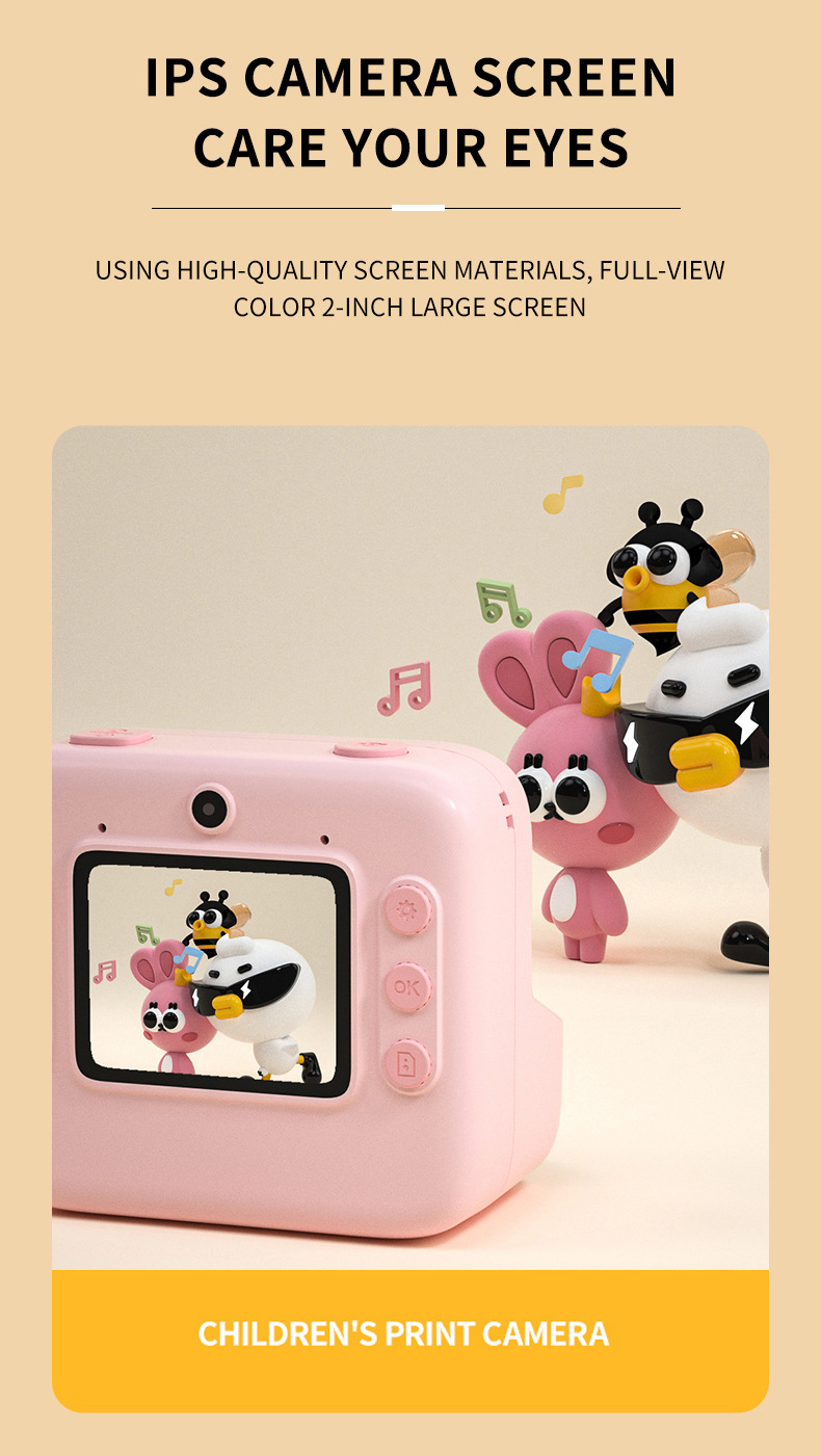 跨境新款户外室内卡通迷你相机拍立得宝宝照相机 儿童打印相机.jpg