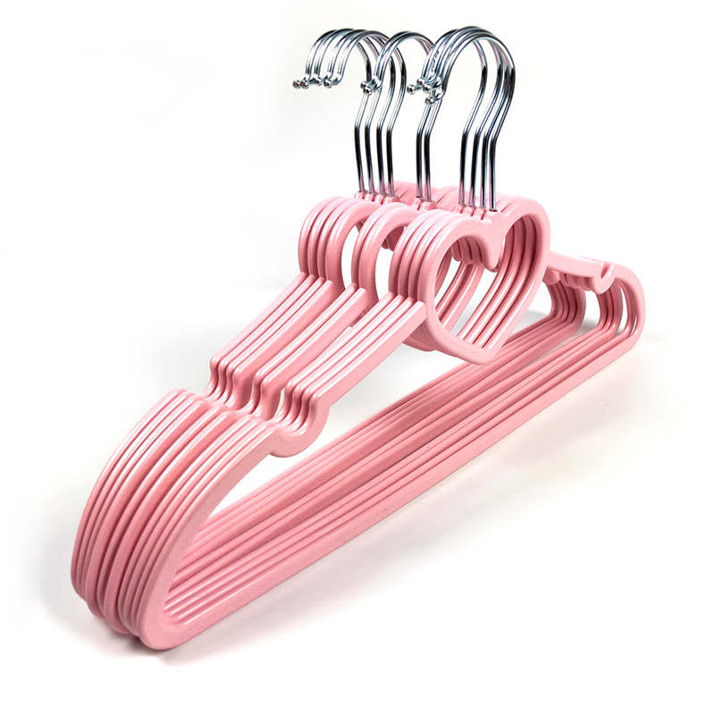 桃心塑料衣架