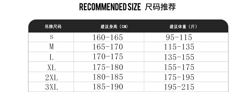 牛仔外套尺码推荐