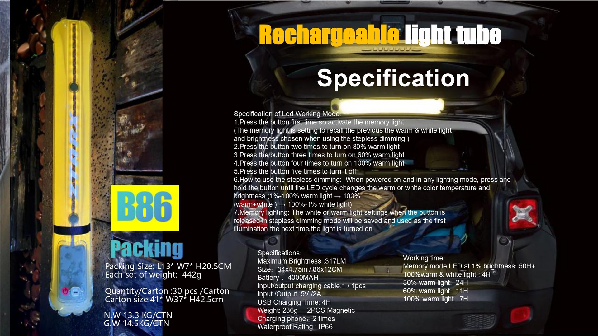 ZTARX Inflatable Tube LIGHT 20
