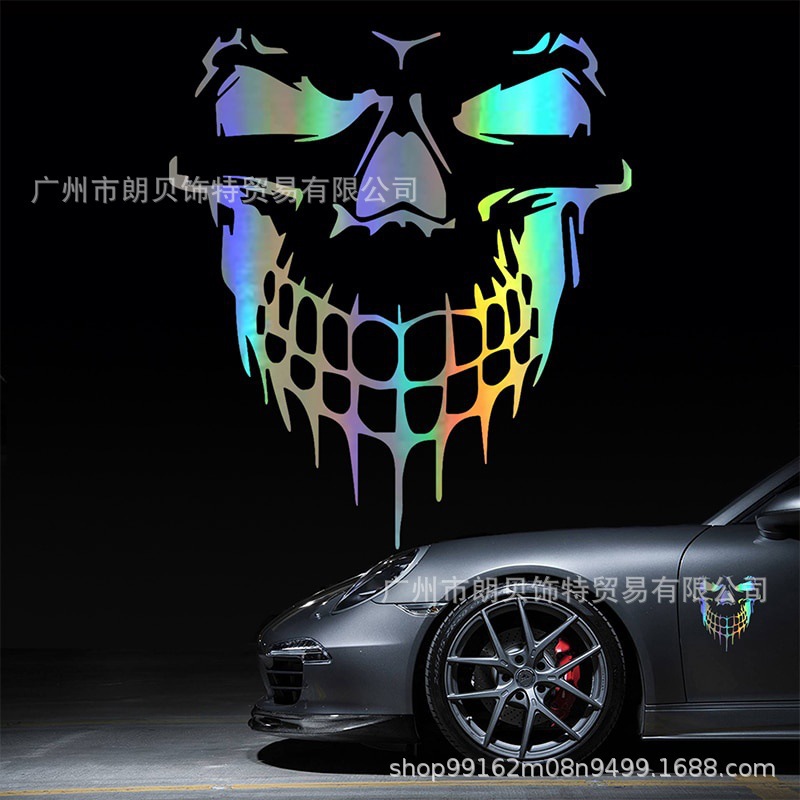 Car-Skull-3D-Vinyl-Reflective-