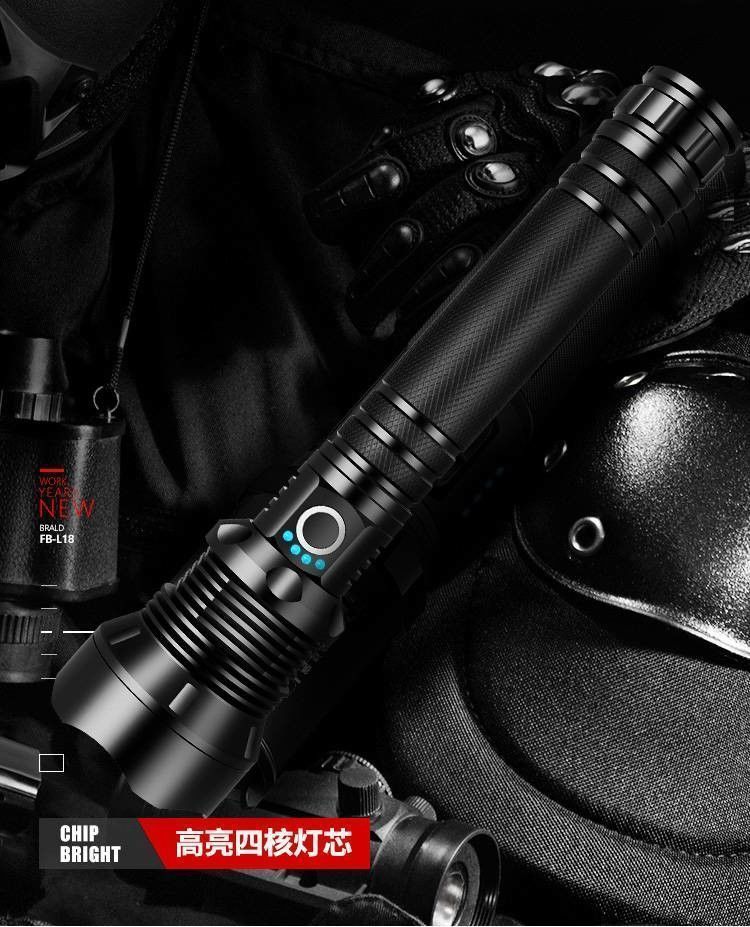 户外超亮可充电变焦