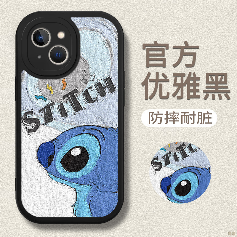 5-黑D-81974-侧脸史迪仔黑底