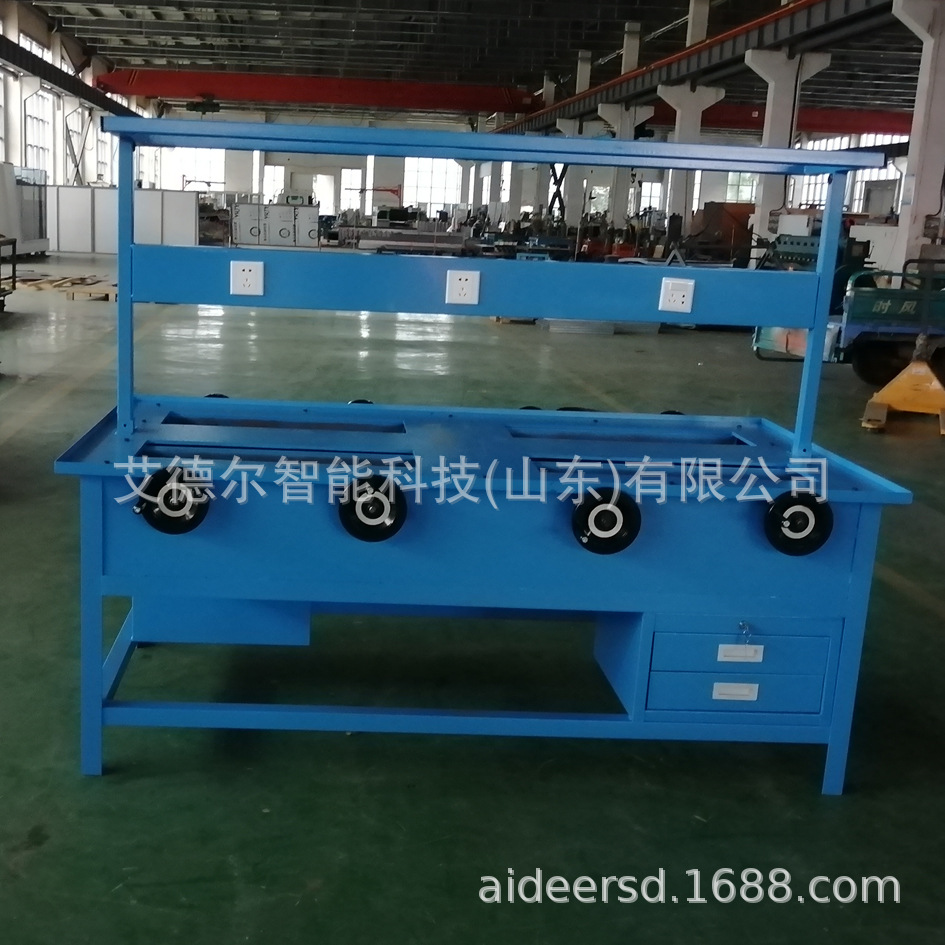 HDS2010-台钳工作台-钳工桌-四工位钳工台-(7)