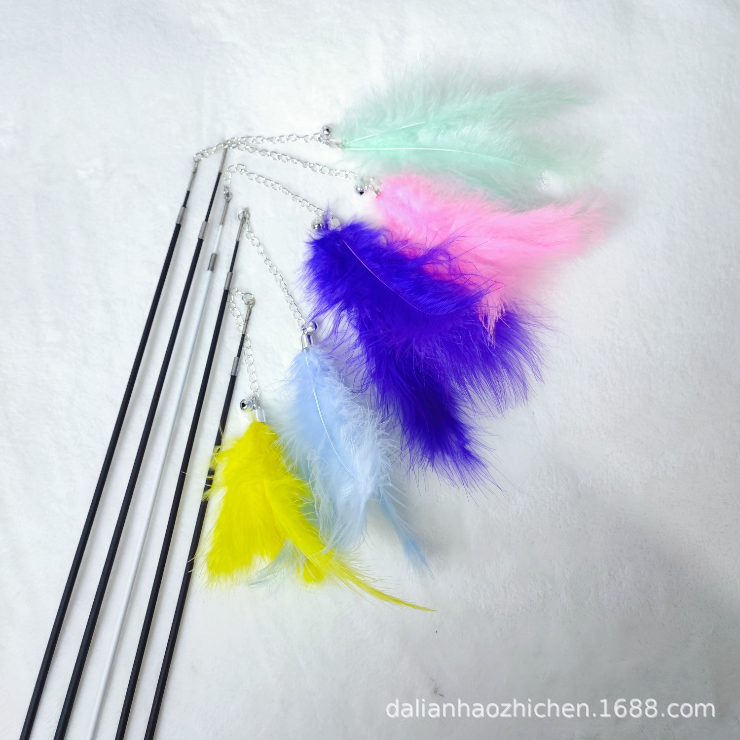 1号，2号：陶瓷手柄，伸缩款逗猫棒。