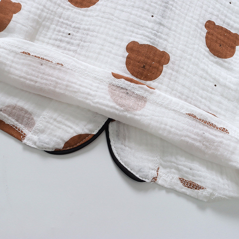 CA111-长-棉纱-咖啡熊头