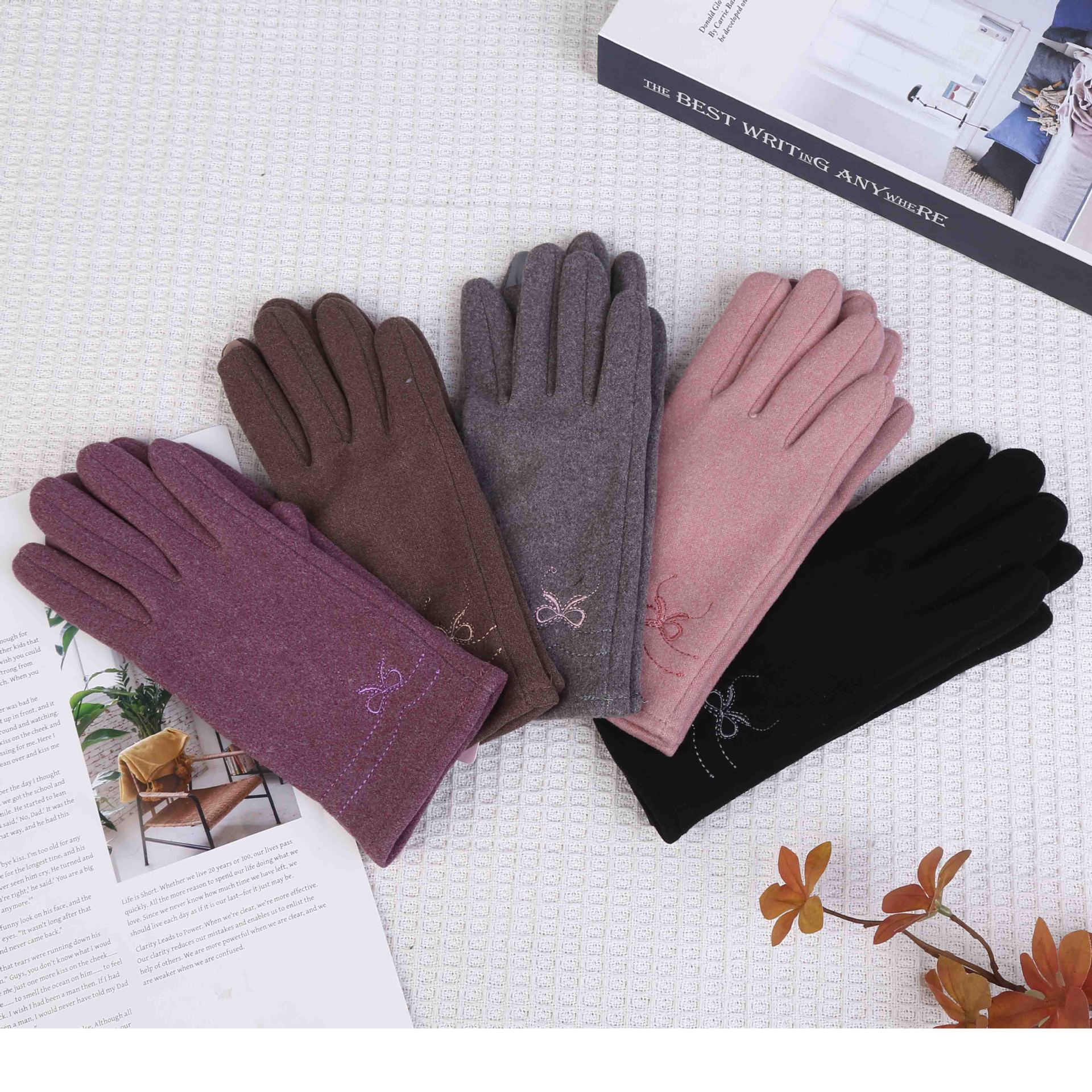 女士超柔保暖手套