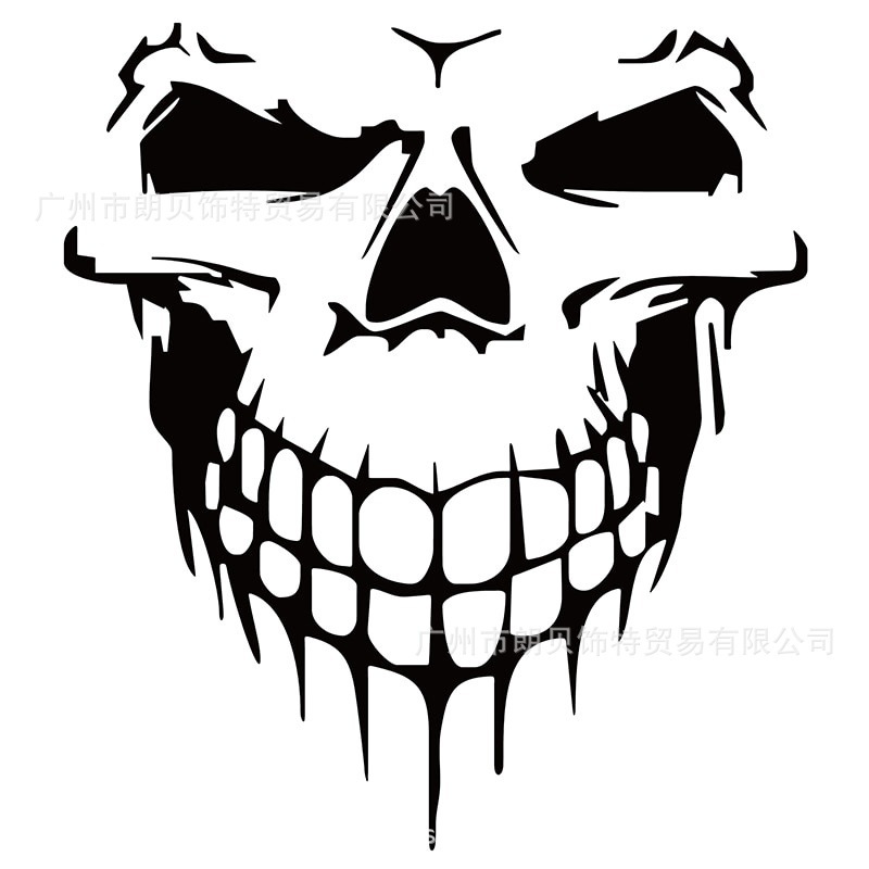 Car-Skull-3D-Vinyl-Reflective-