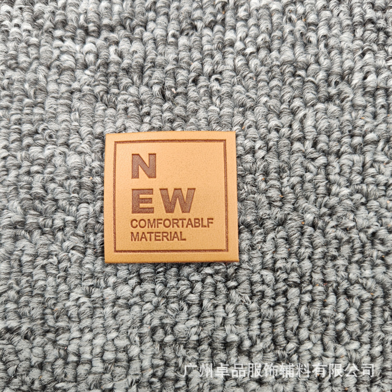 厂家供应皮标皮牌pu皮革标牛仔裤皮标压印logo