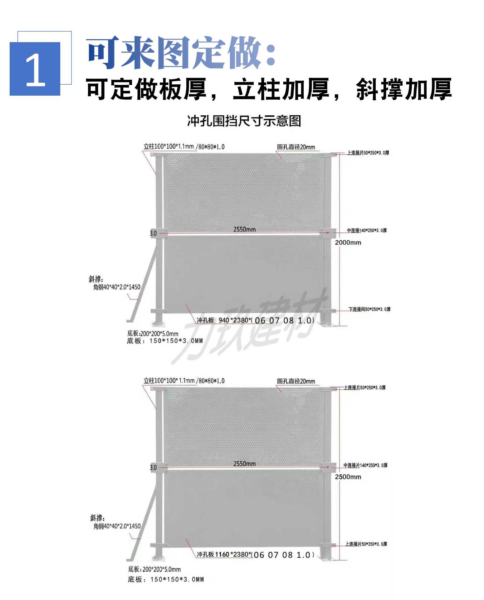 冲孔围挡详情页