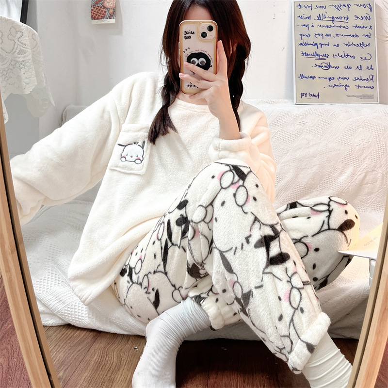 秋冬季睡衣女士法兰绒_SKU图09