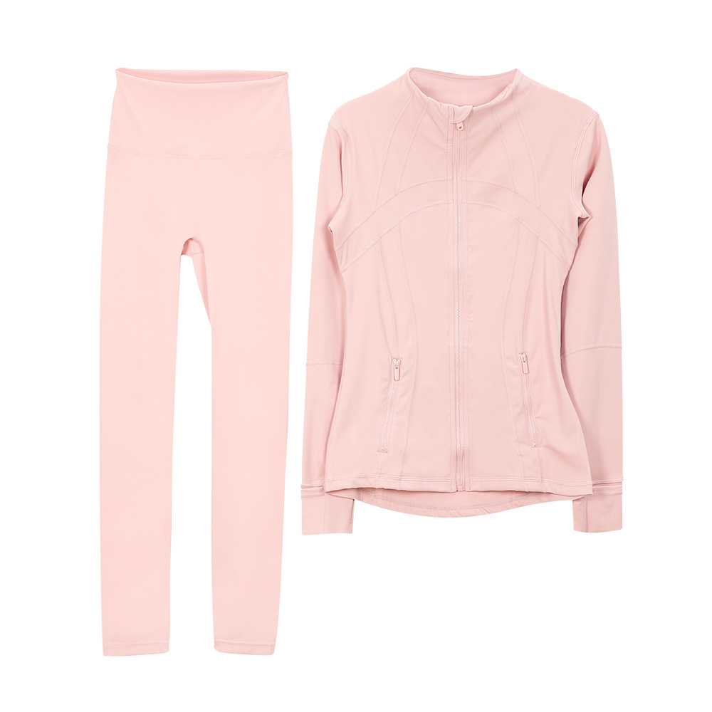 SKU23_颜色_樱花粉夹克套装