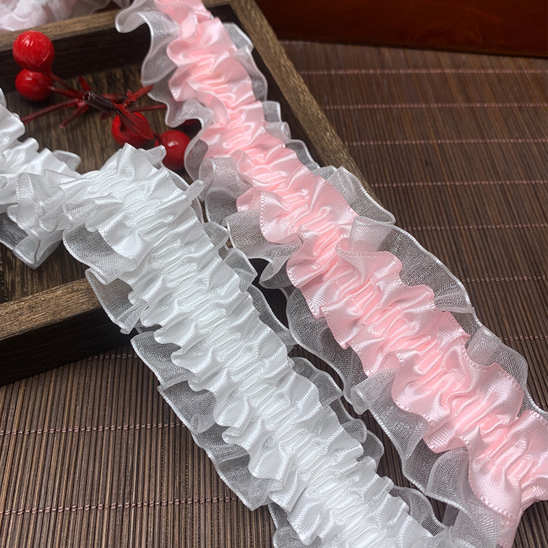 多色小香风蕾丝花边辅料高档刺绣布料痛包装饰带丝带服