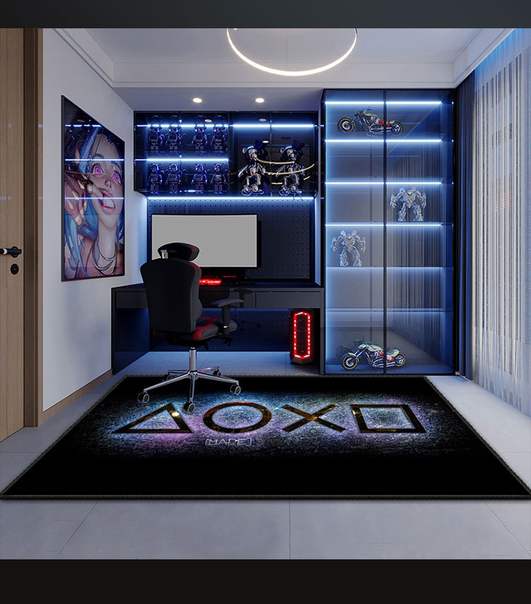 游戏机地毯,客厅地毯,卡通地垫,地毯地垫