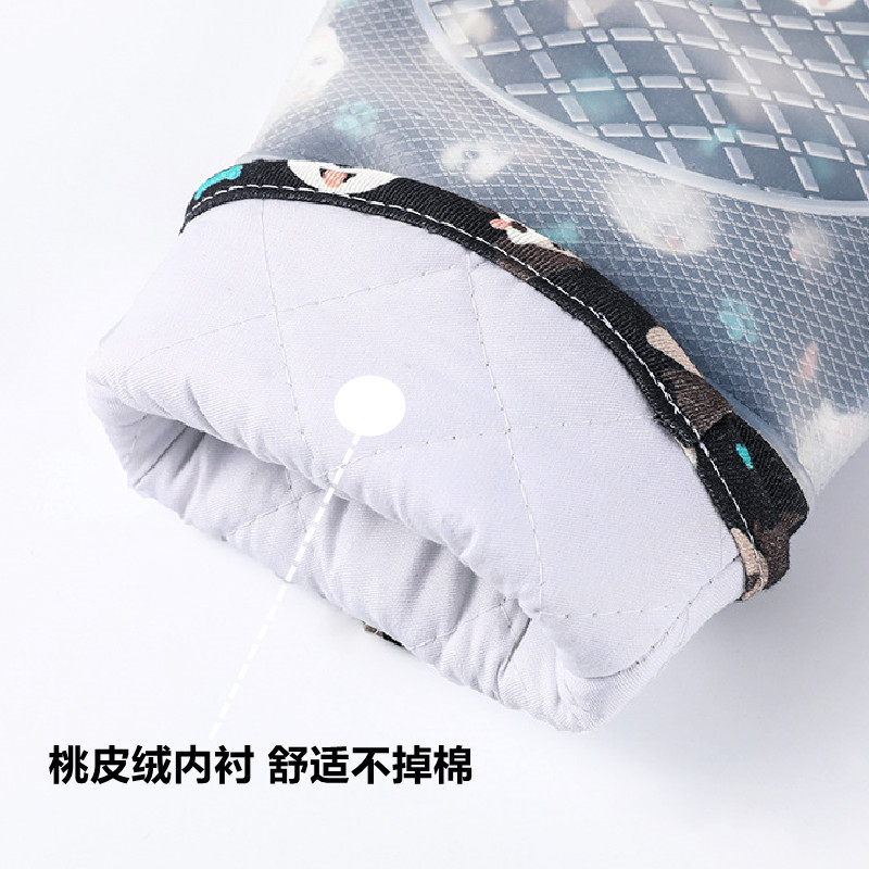 小狗图案硅胶手套