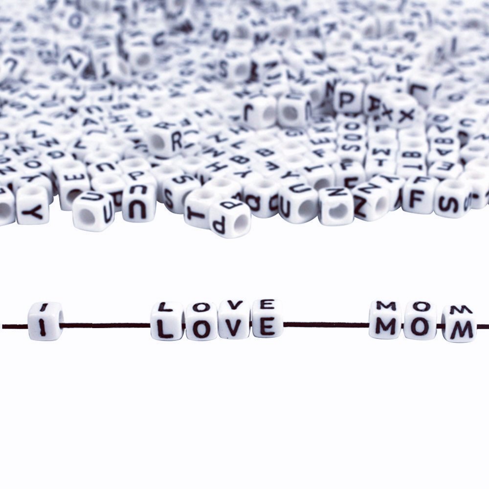 White&Red Heart 6x6mm-04