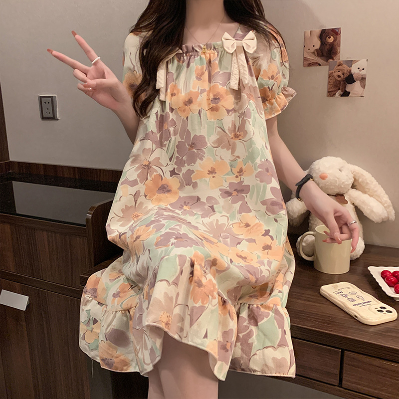 4945-8#满印灰绿花朵3