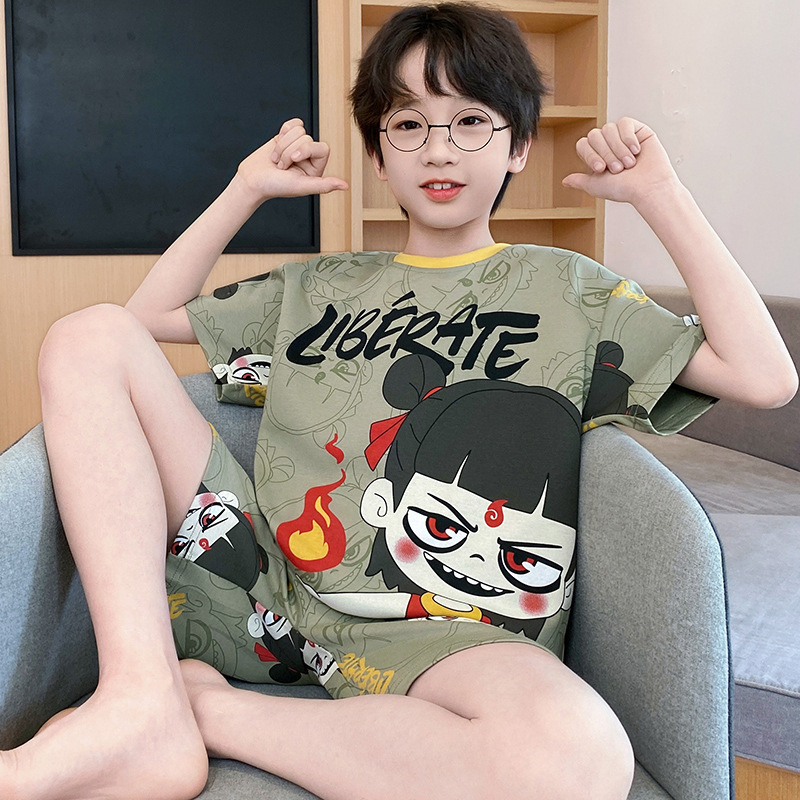复制_儿童睡衣男童夏季纯棉双短薄款套装小男孩中.jpeg