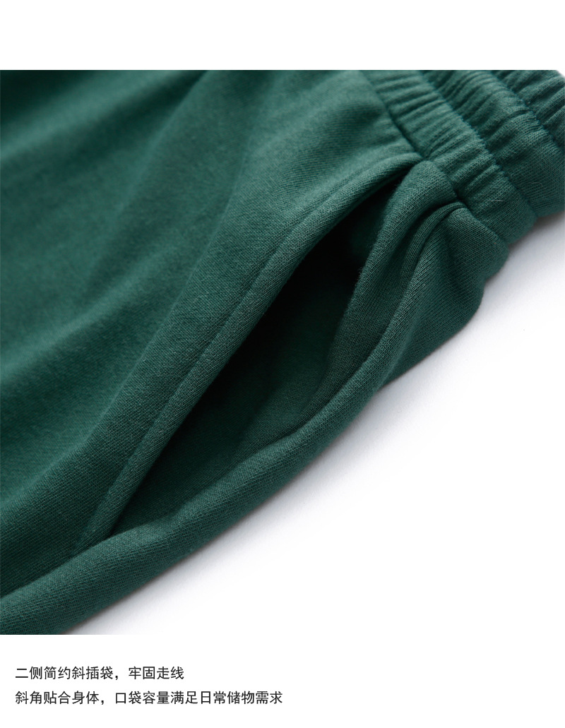 登爵男装日系男士卫裤 2022春季黑色男女休闲长裤 纯色束脚