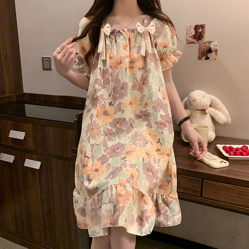 4945-8#满印灰绿花朵1