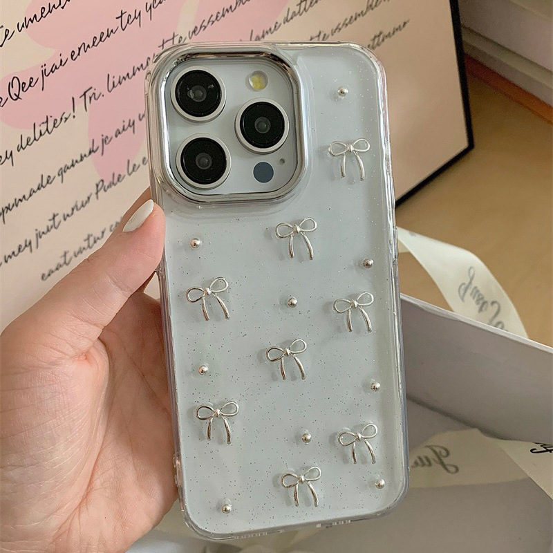 _0000_电镀框-闪粉滴胶-银珠小蝴蝶结
