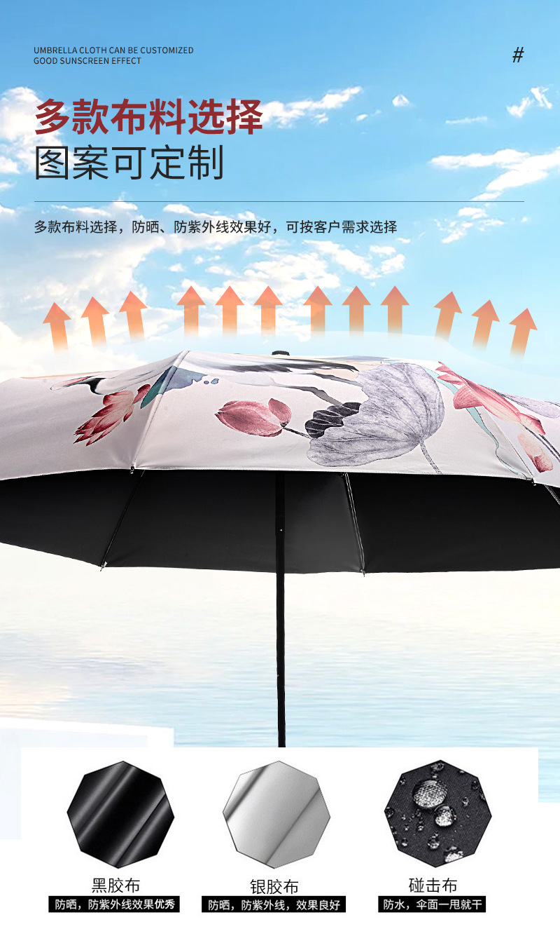数码印花雨伞 雨伞批发 雨伞大量批