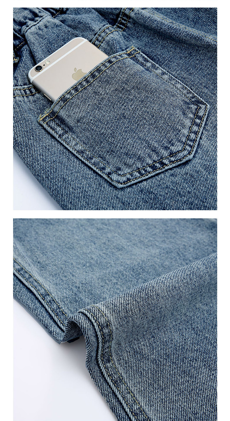 一粒扣牛仔阔裤_18