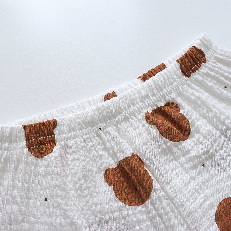 CA111-长-棉纱-咖啡熊头