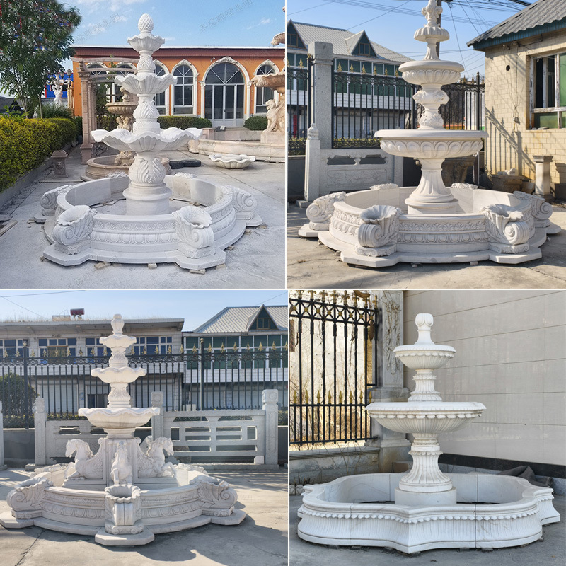 大理石喷泉流水摆件