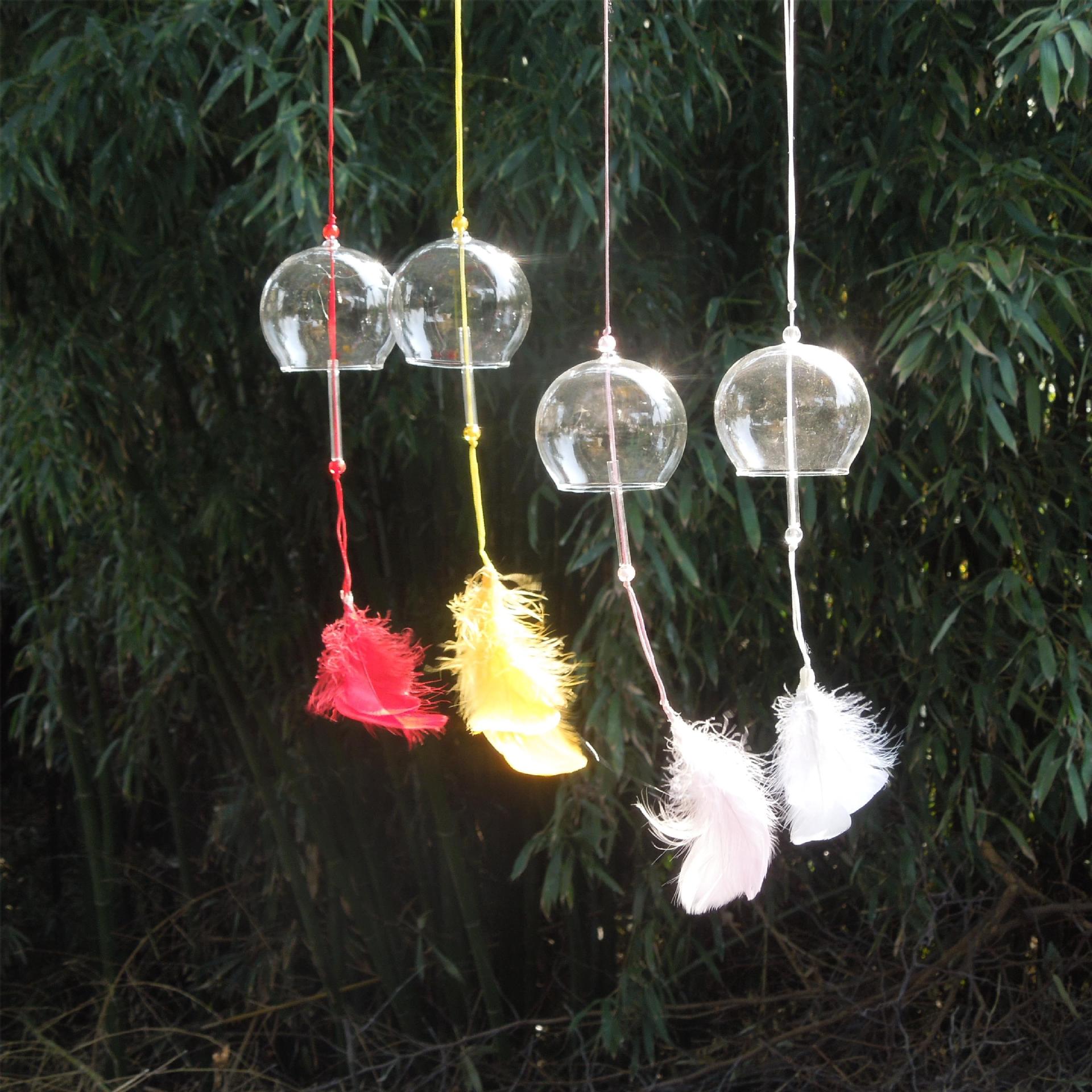 颜色羽毛挂件风铃组图