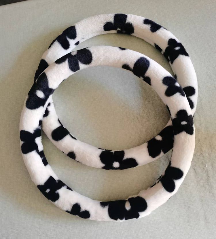 “冬季毛绒方向盘套