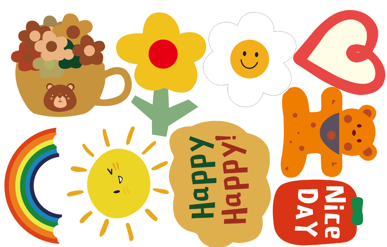 趣味蜡笔笑脸 (1)