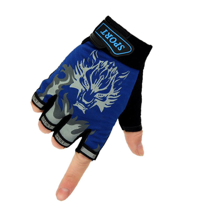 狼头半指儿童蓝a