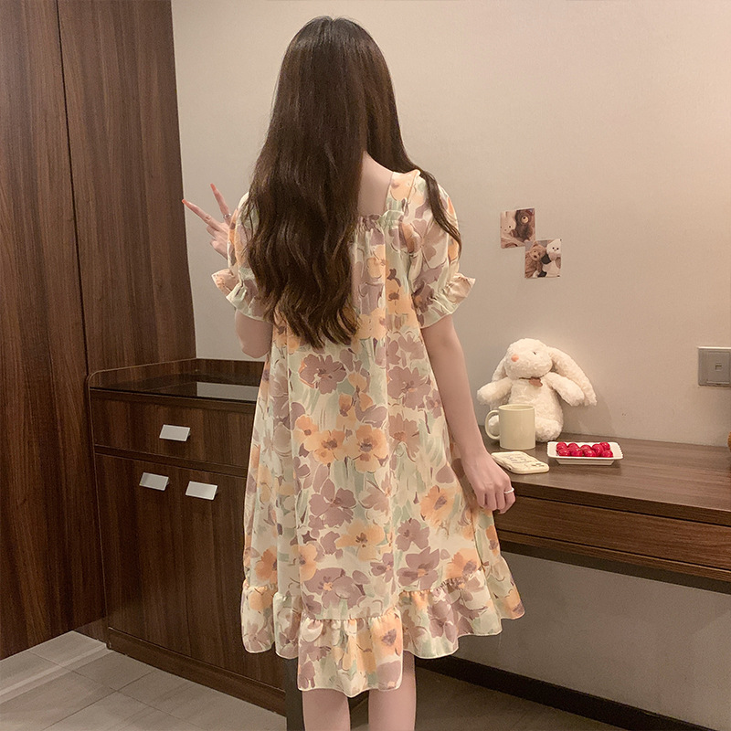 4945-8#满印灰绿花朵4