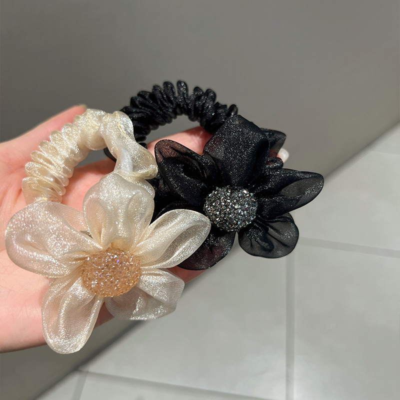 水钻花朵发圈