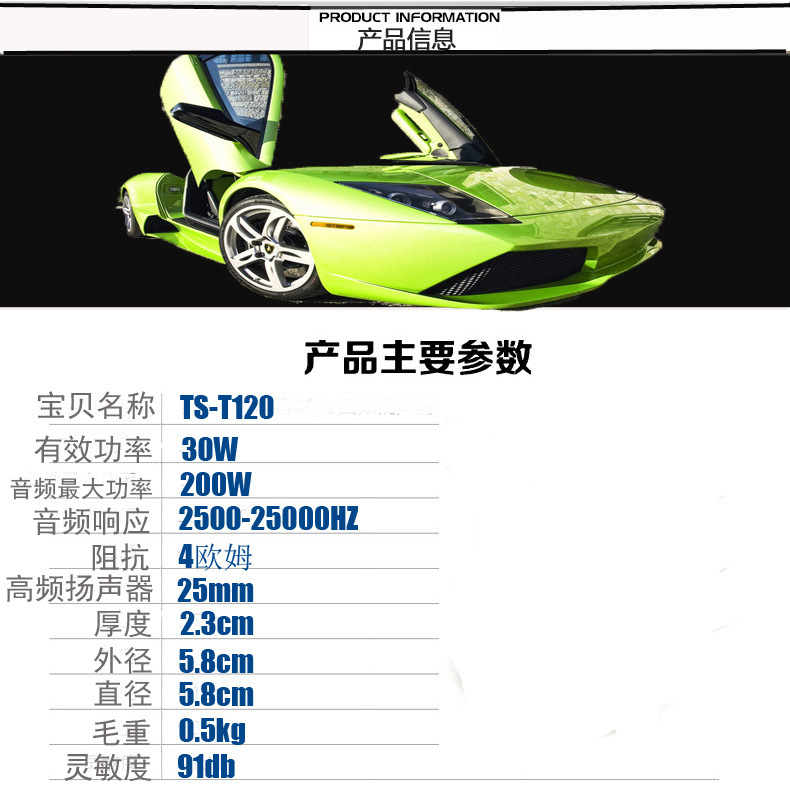 TS-T120高音频率