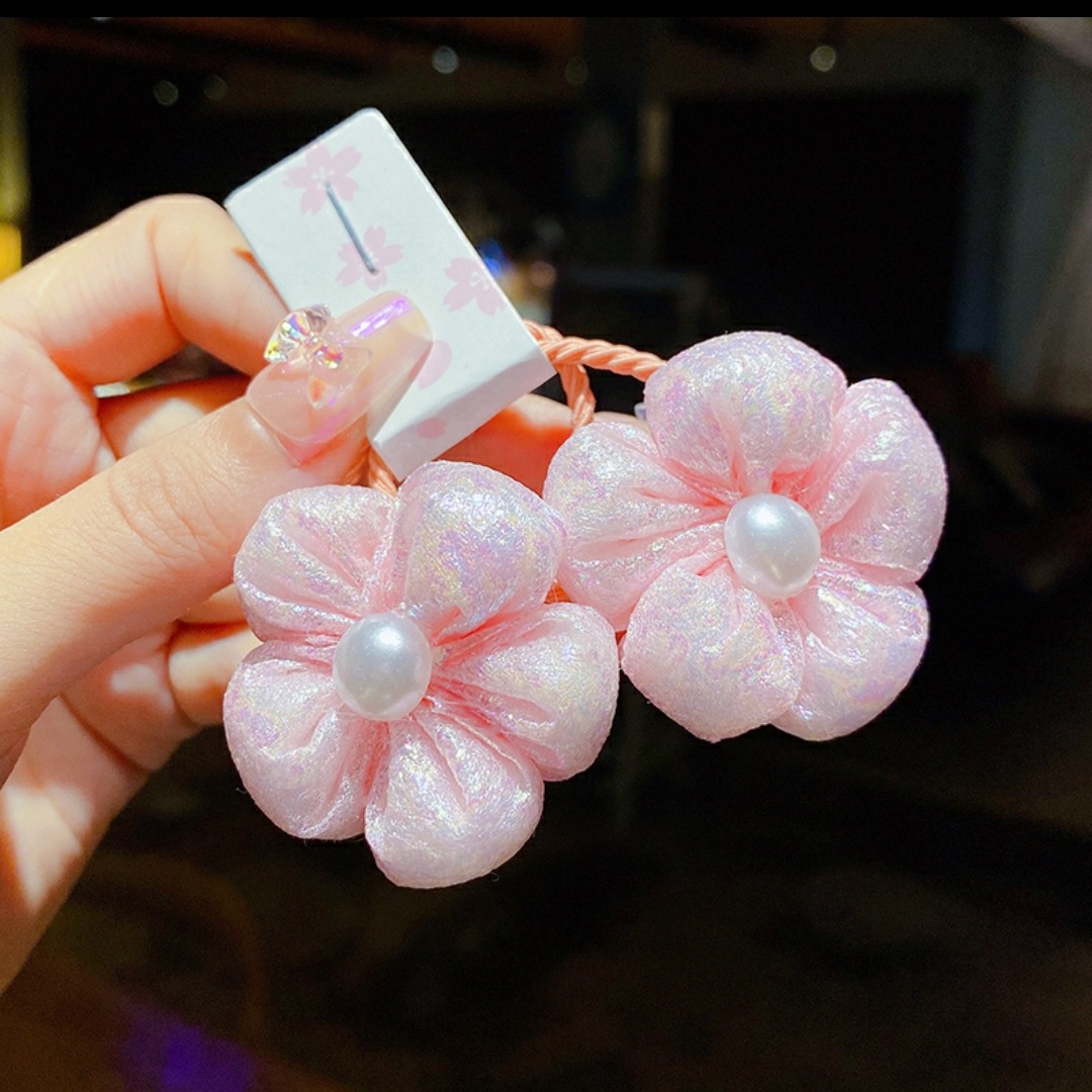 清新花朵皮筋