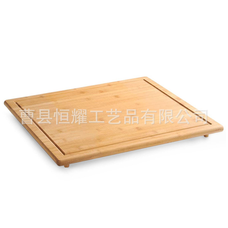 竹制砧板家用厨房炉盖板台面加大揉面案板带木腿牛排披萨板可定制