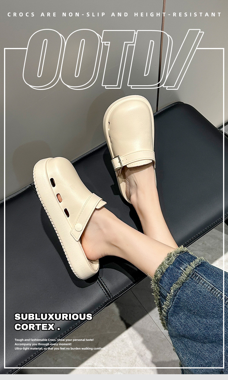 朕仔-金属扣-皮纹拖鞋_01