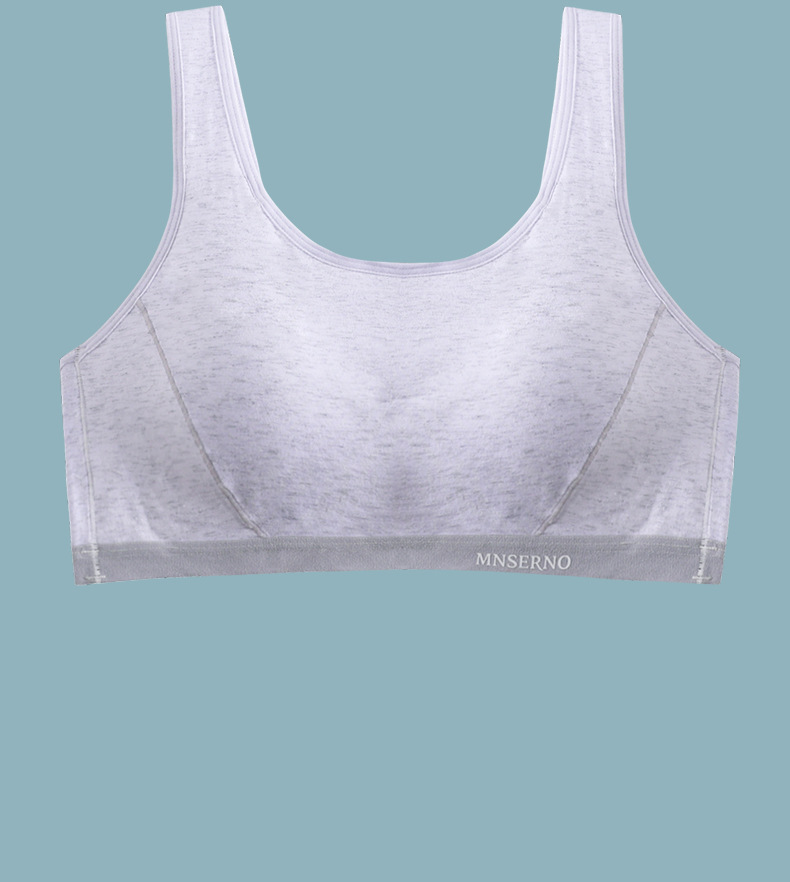 发育期内衣少女高中生运动薄款初中夏季背心式防下垂定型无痕文胸