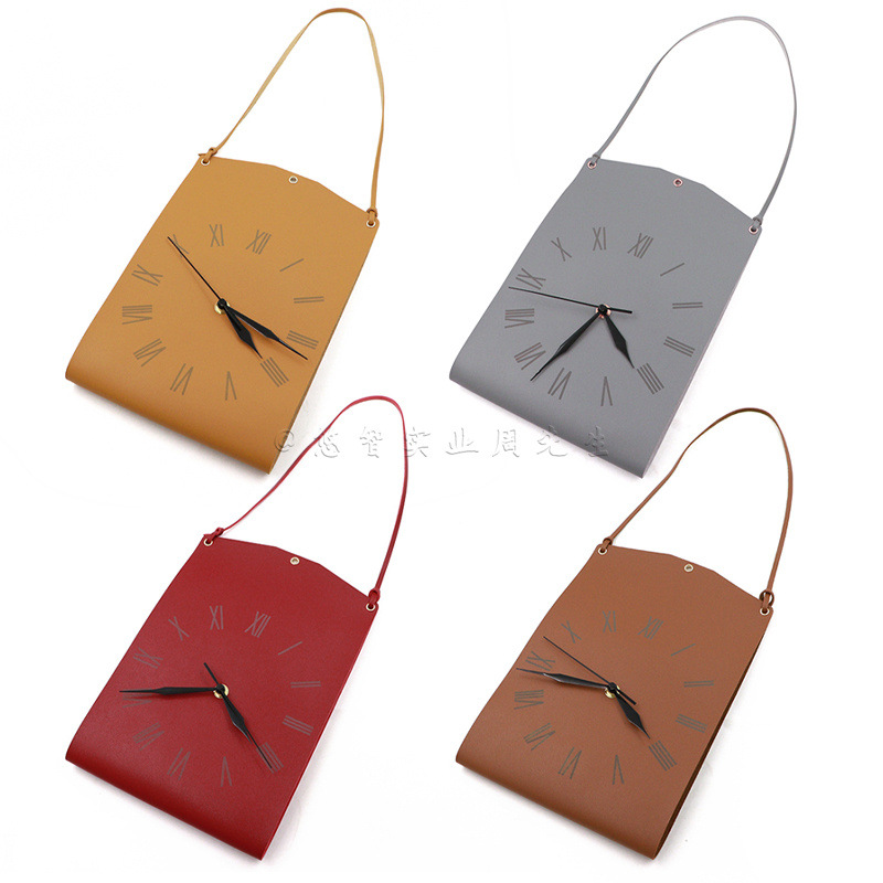 皮革挂钟