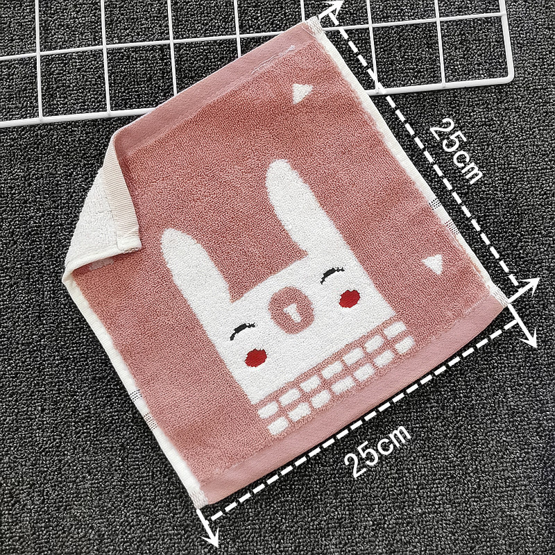 深色小兔子方巾