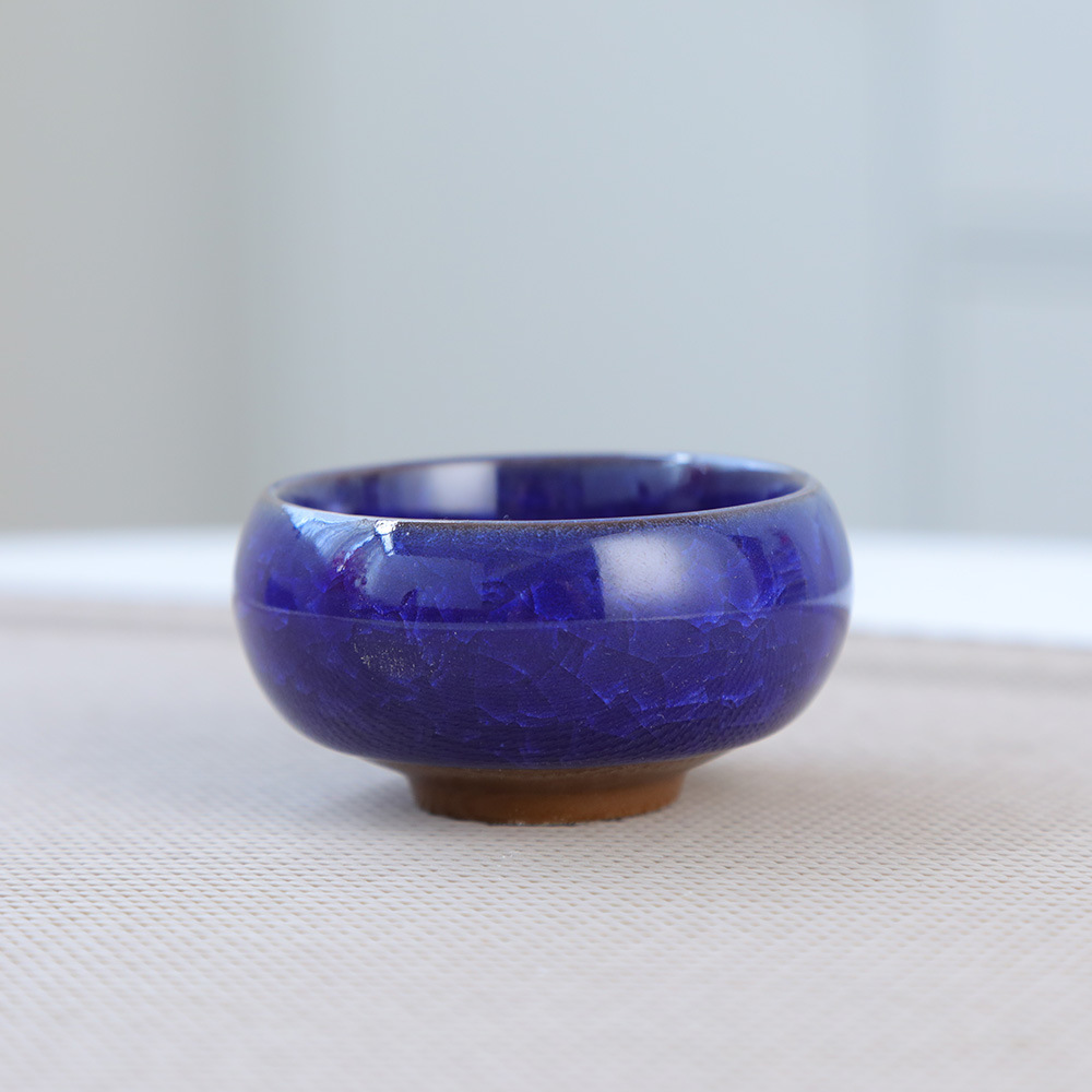 冰裂陶瓷花盆迷你拇指多肉花盆冰裂釉外贸跨境爆品八色多彩多肉盆