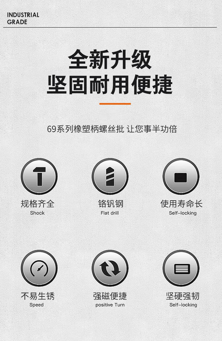 69系列橡塑柄螺丝批