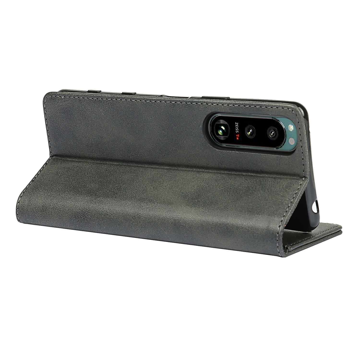 索尼 Xperia 5 III 小牛纹强磁皮套