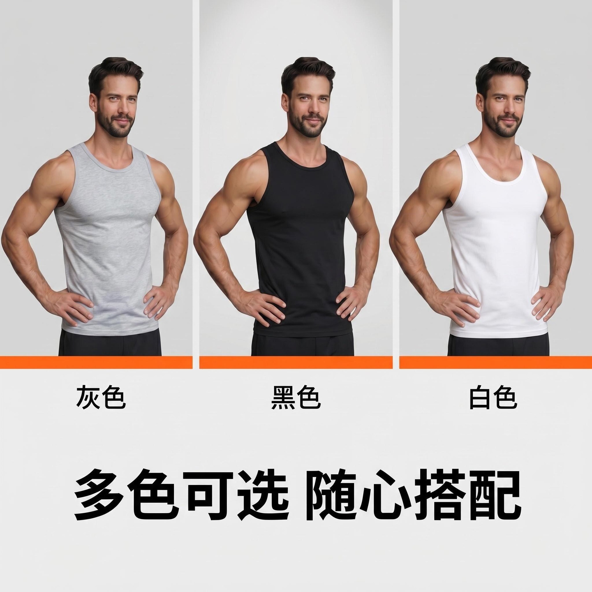系列展示图_ 展示全色SKU上身效果