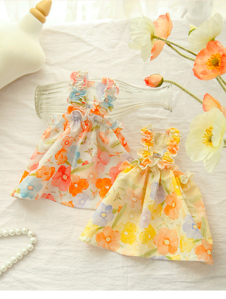 油彩花吊带裙详情_02