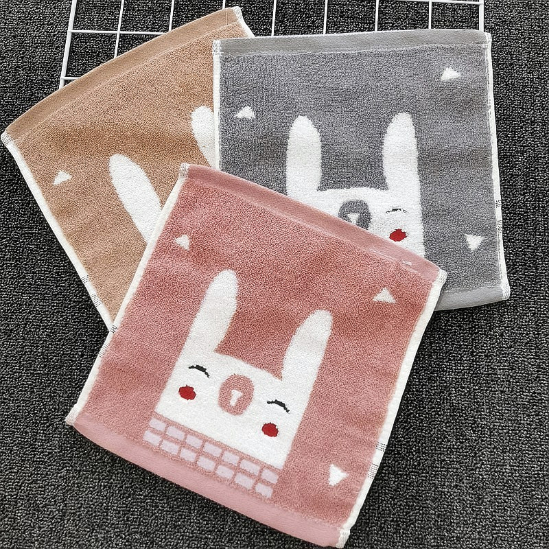 深色小兔子方巾